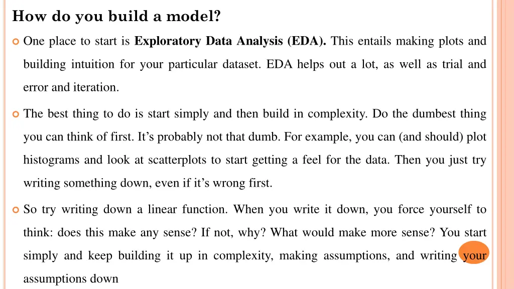 how do you build a model
