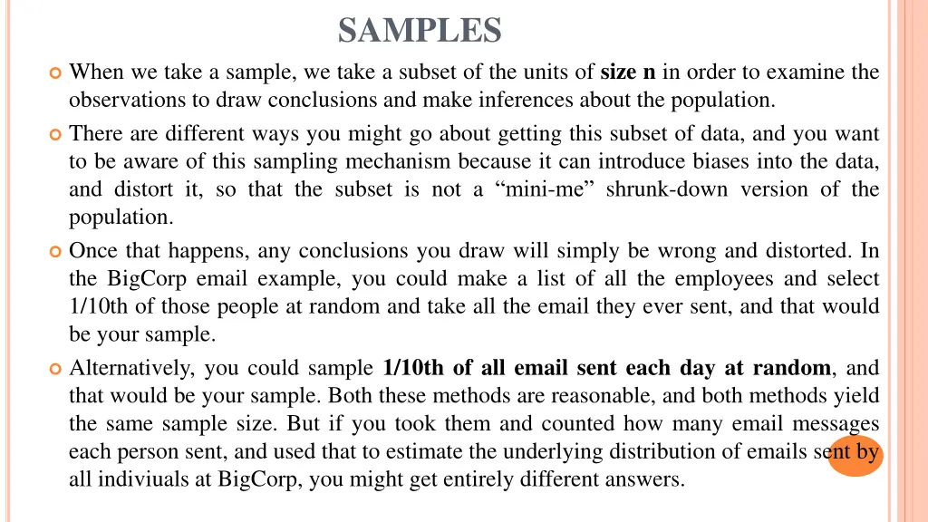 samples
