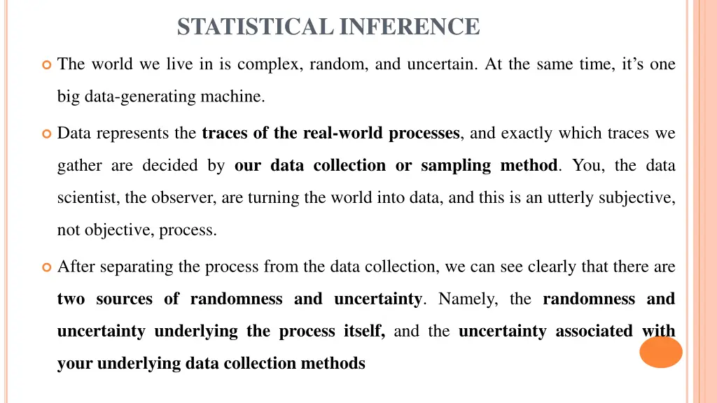 statistical inference