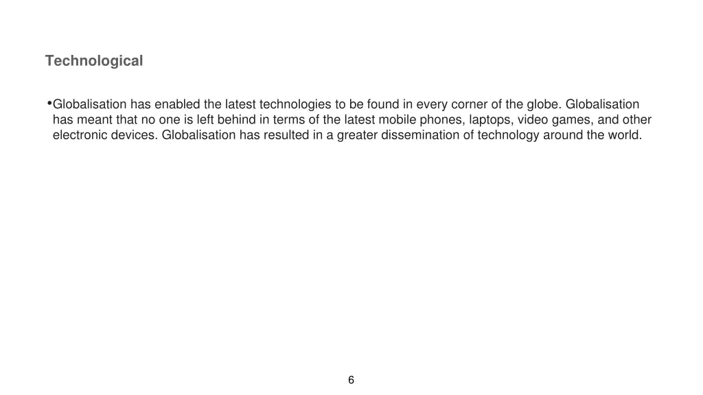 technological