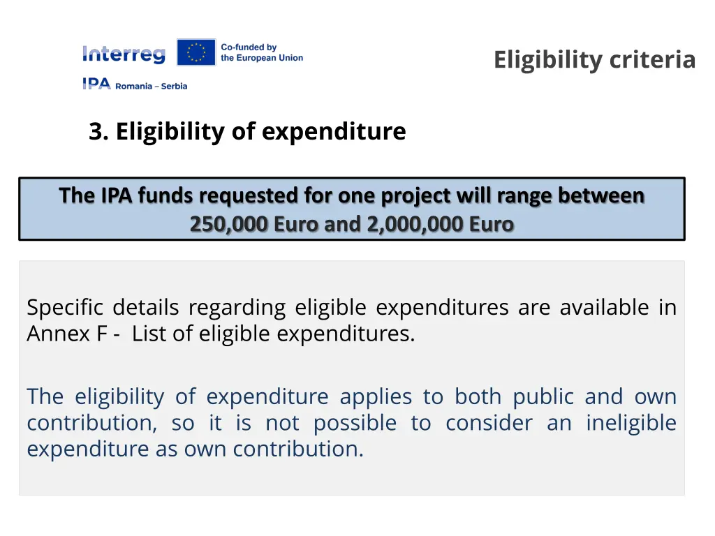 eligibility criteria 5