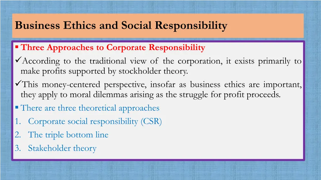 business ethics and social responsibility