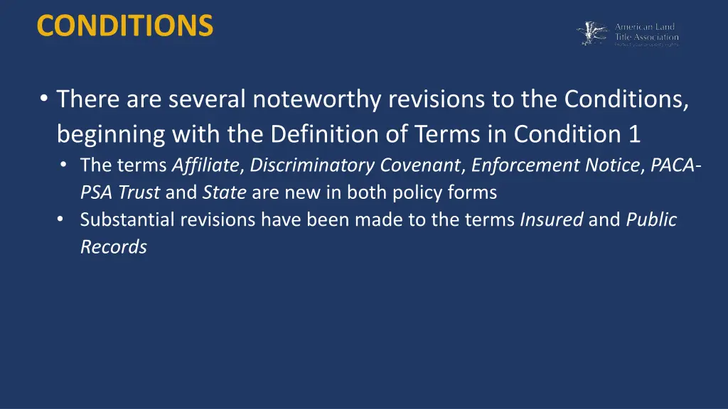 conditions 1