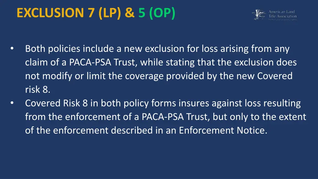 exclusion 7 lp 5 op