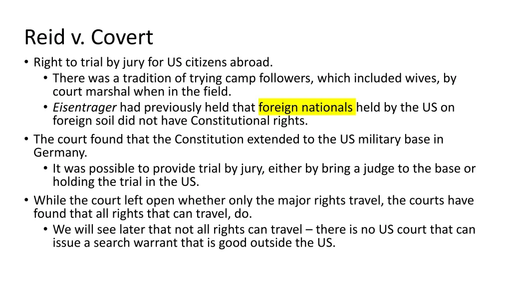 reid v covert right to trial by jury