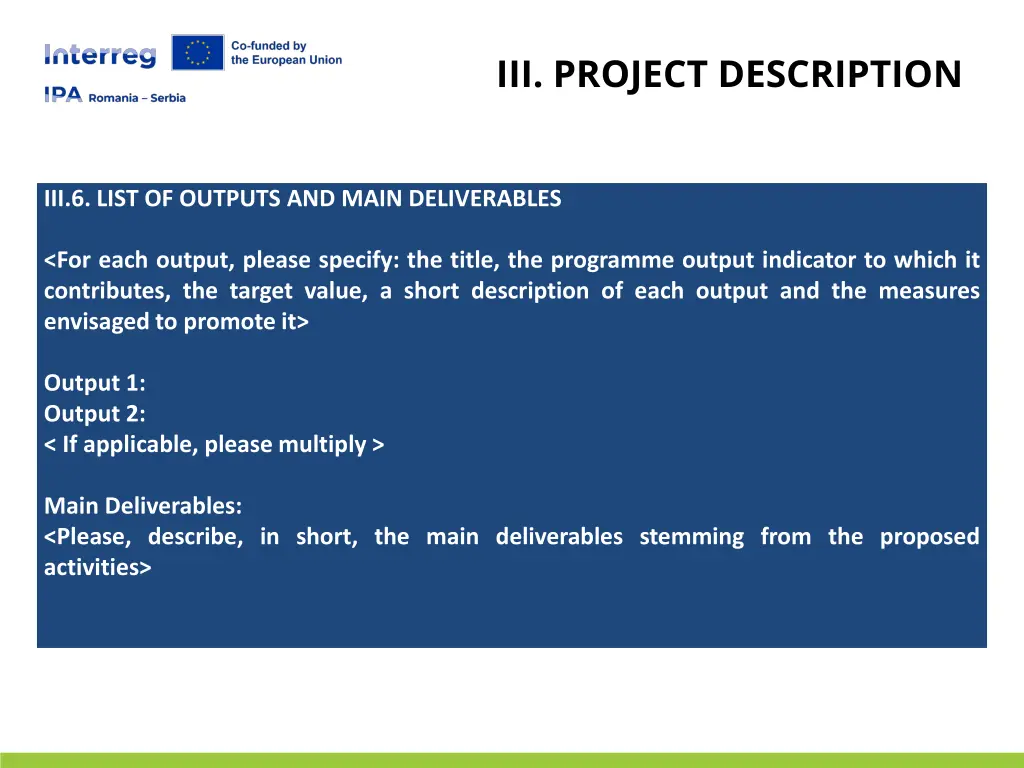 iii project description 3