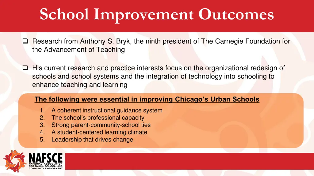 school improvement outcomes