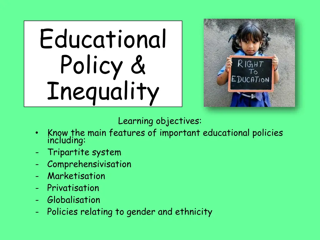 educational policy inequality