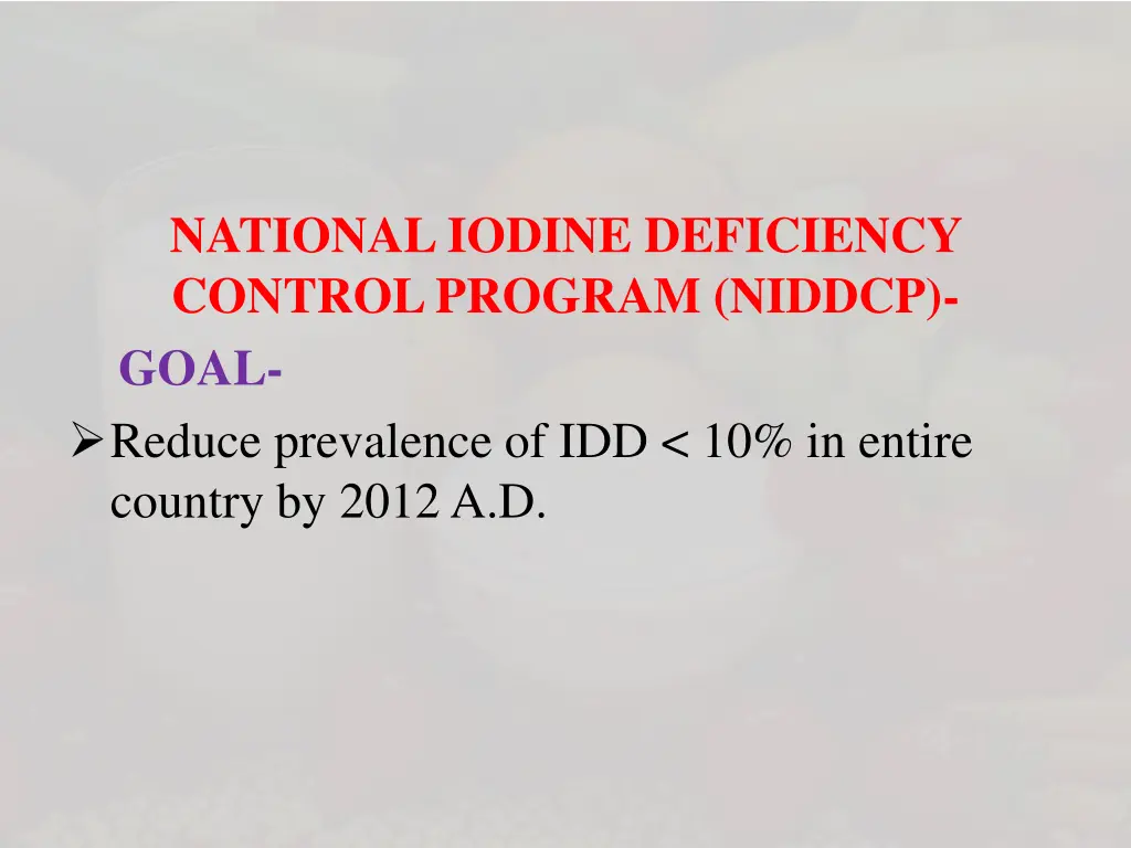 national iodine deficiency control program niddcp