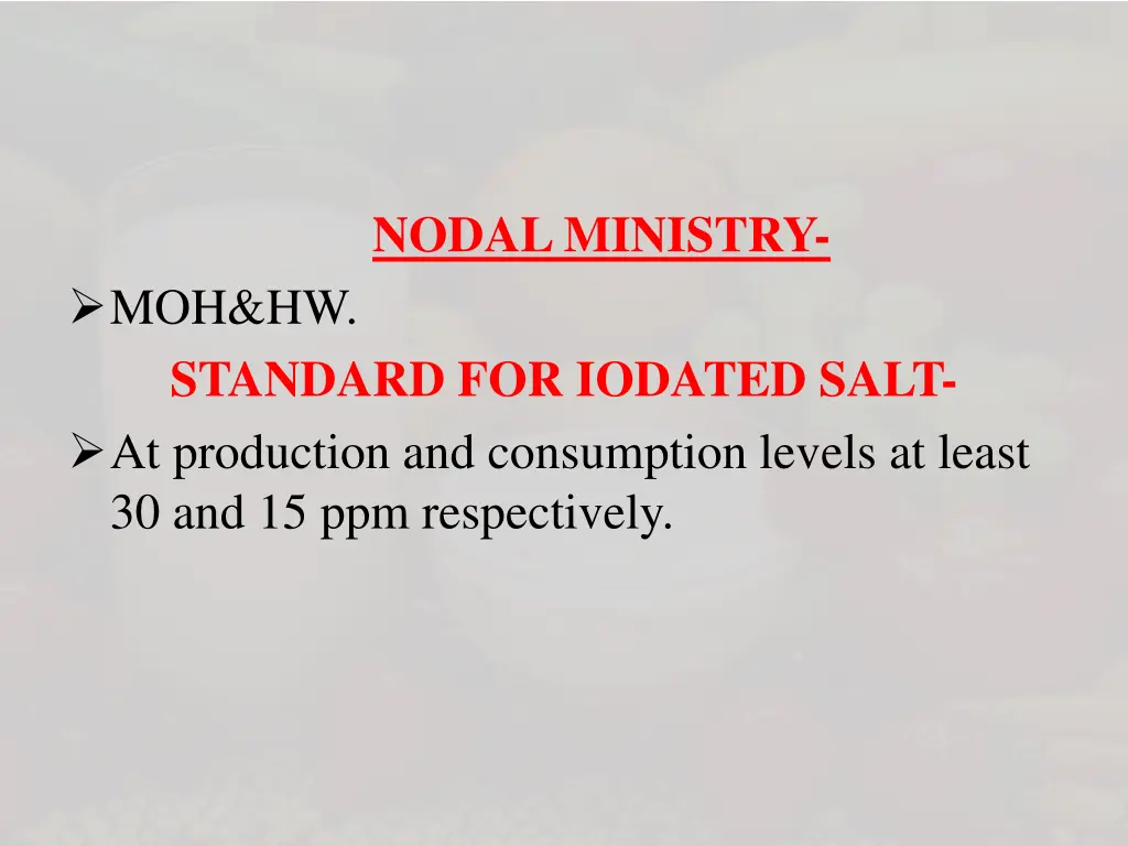 nodal ministry