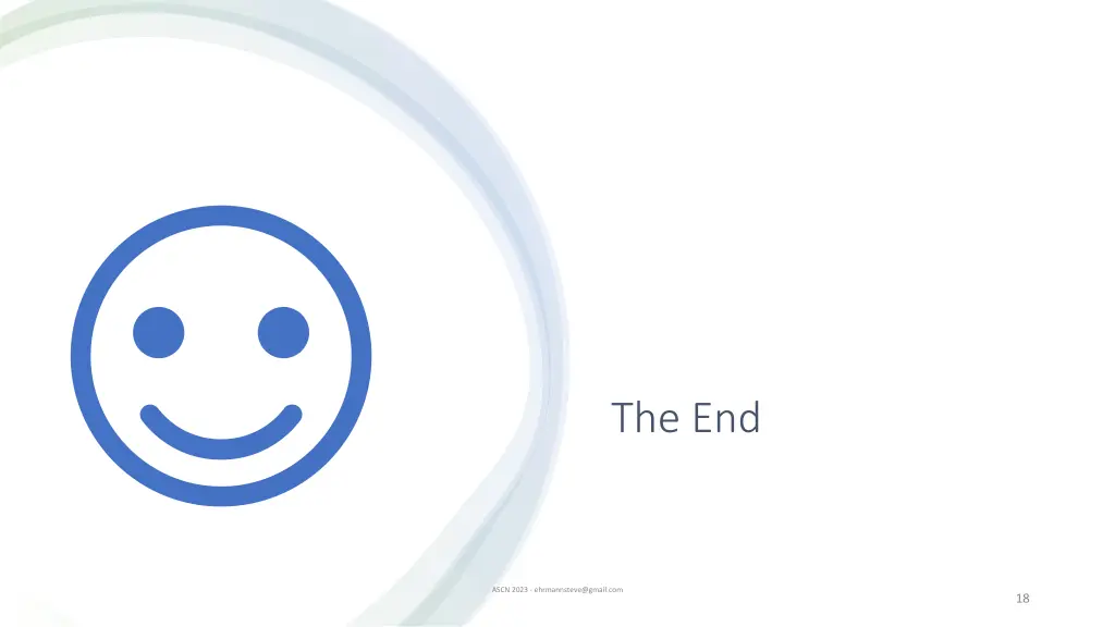 the end