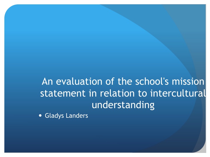 an evaluation of the school s mission statement