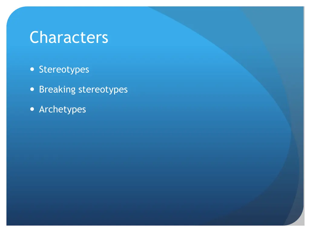 characters