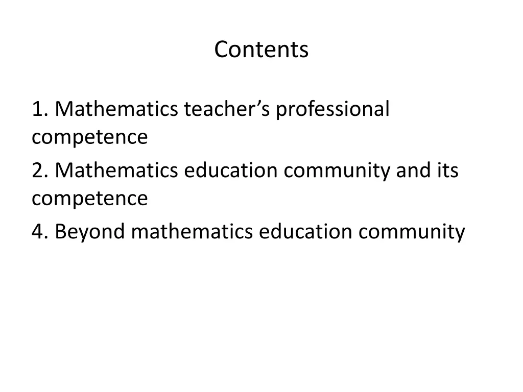 contents