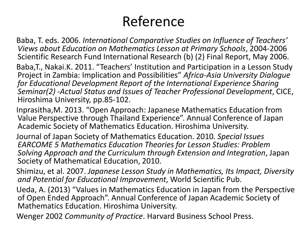 reference