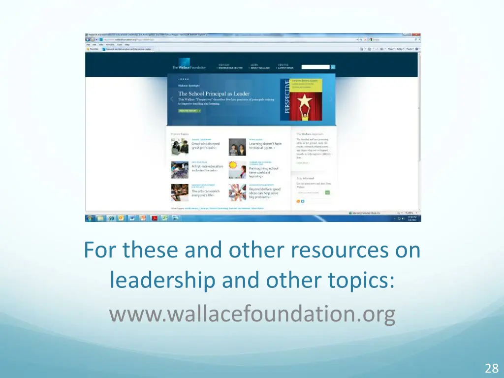 for these and other resources on leadership