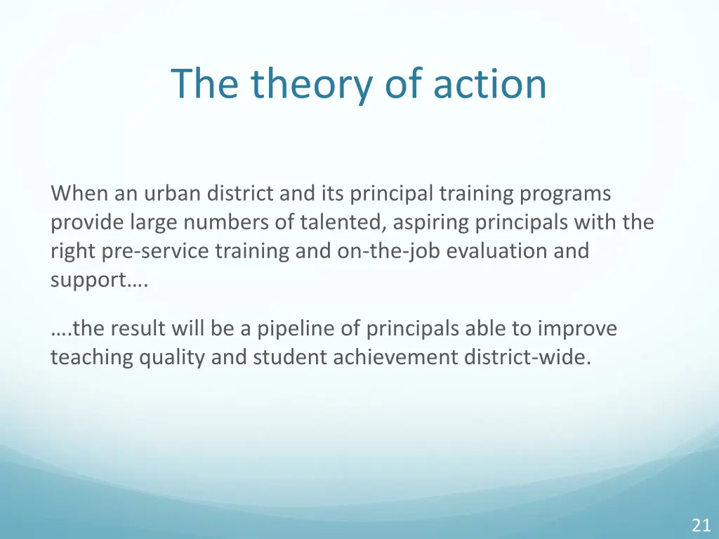 the theory of action