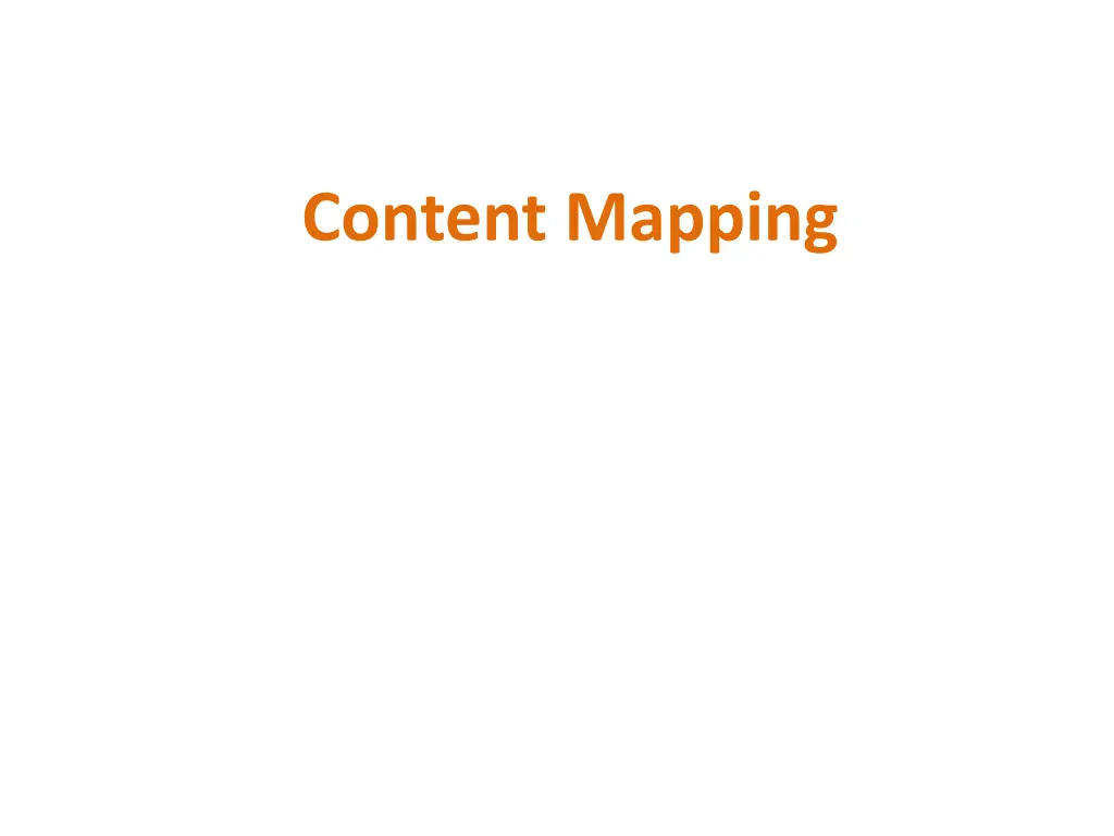 content mapping