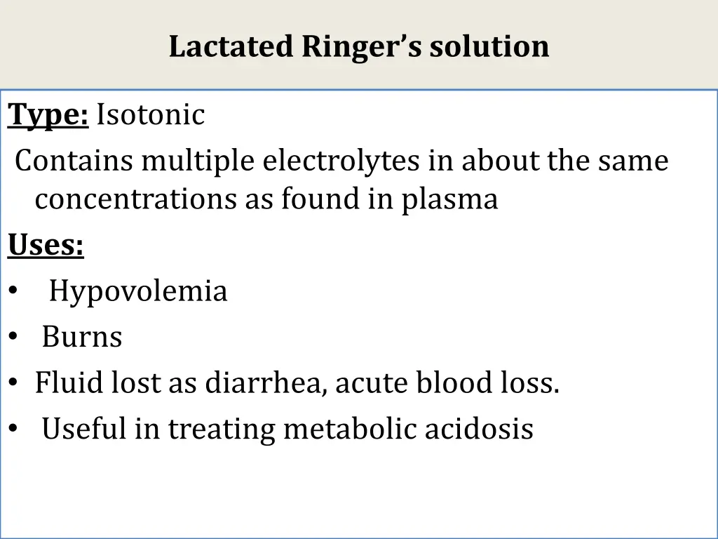 lactated ringer s solution