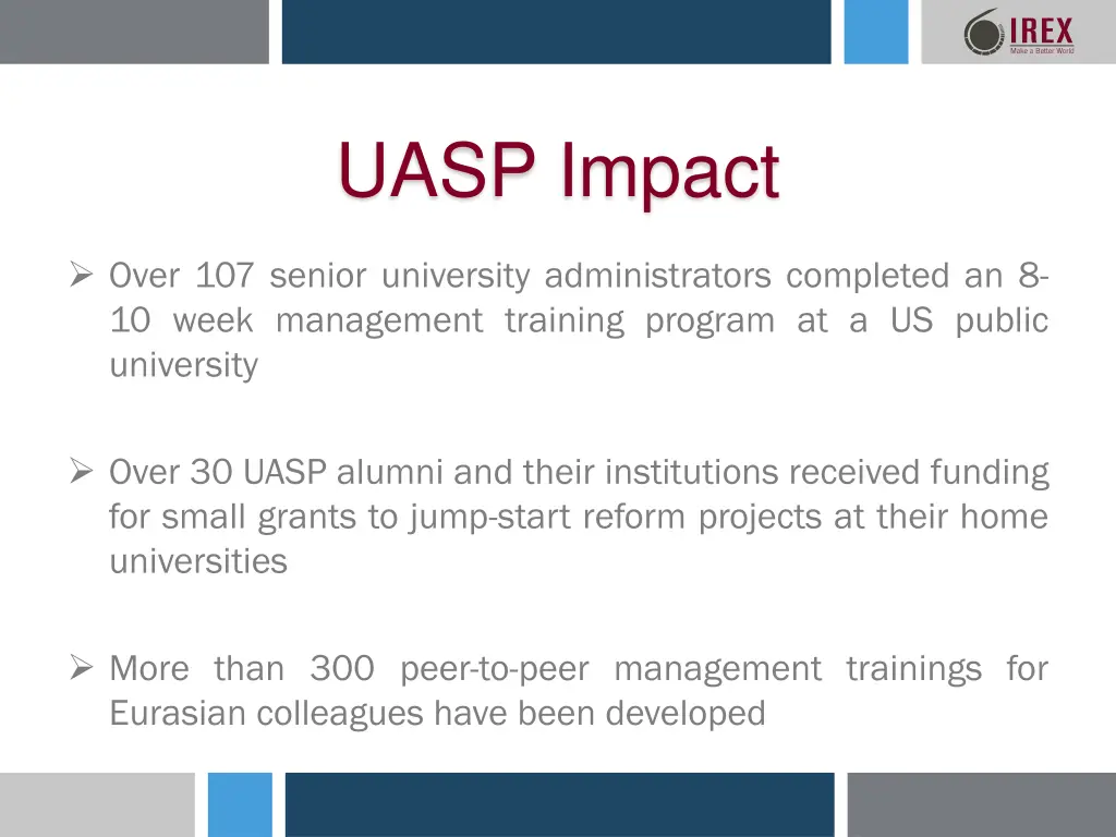 uasp impact