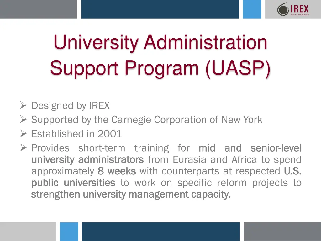 university administration support program uasp