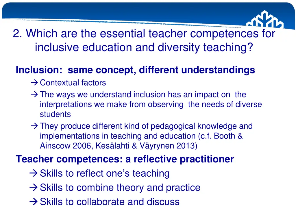 2 which are the essential teacher competences