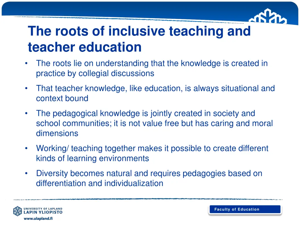 the roots of inclusive teaching and teacher