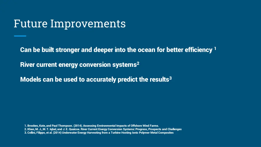 future improvements