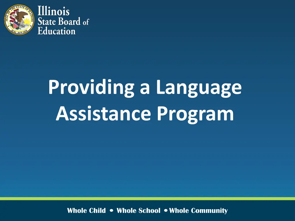 providing a language assistance program