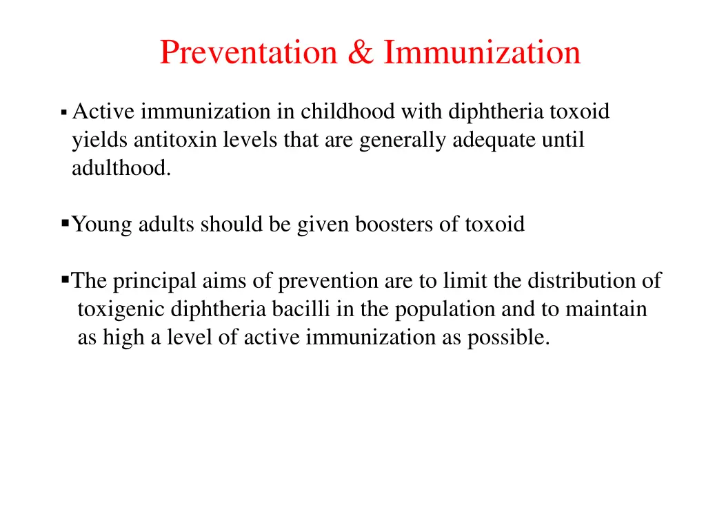 preventation immunization
