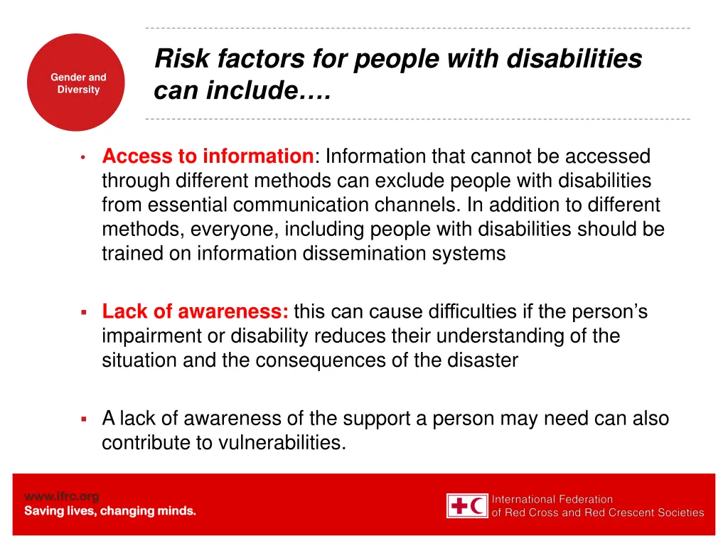 risk factors for people with disabilities 1