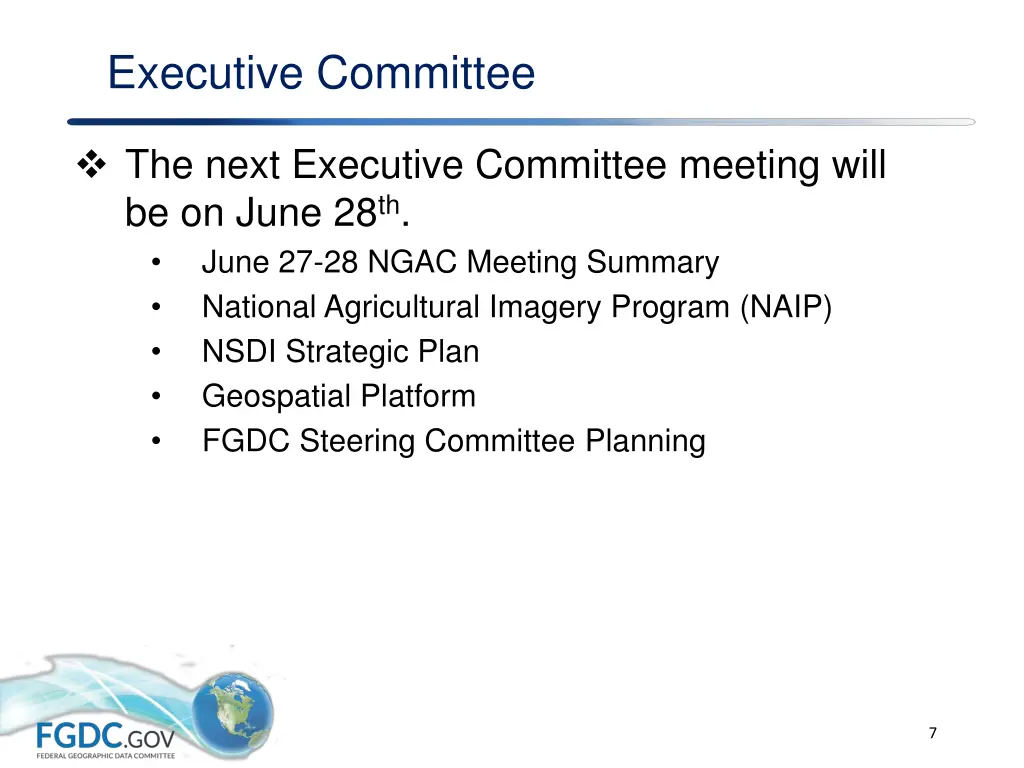 executive committee