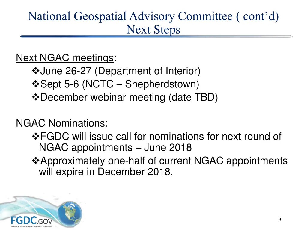 national geospatial advisory committee cont