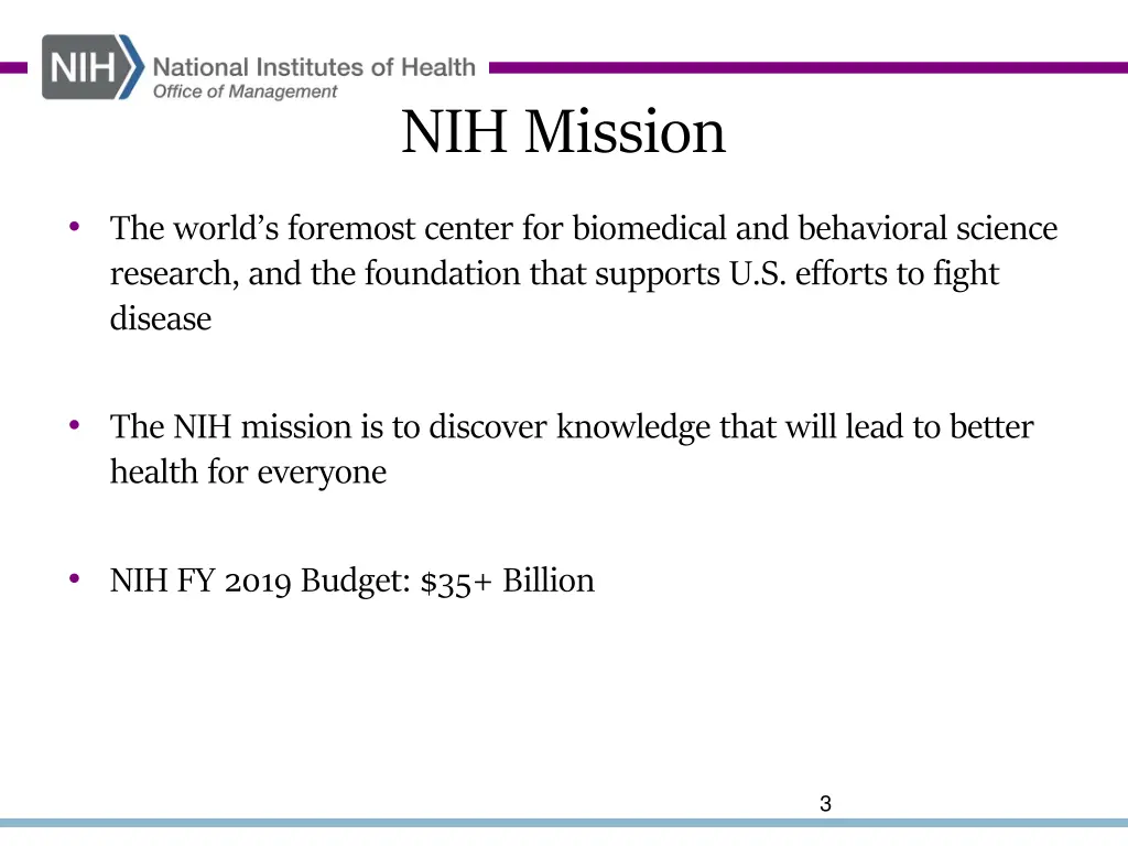 nih mission