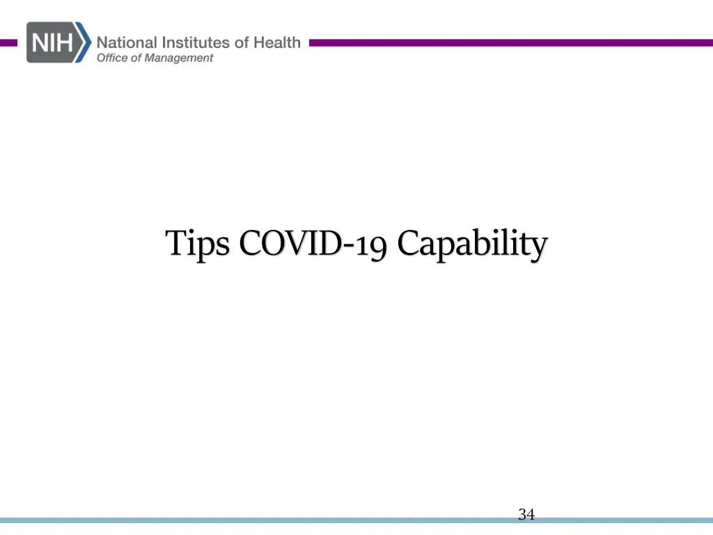 tips covid 19 capability