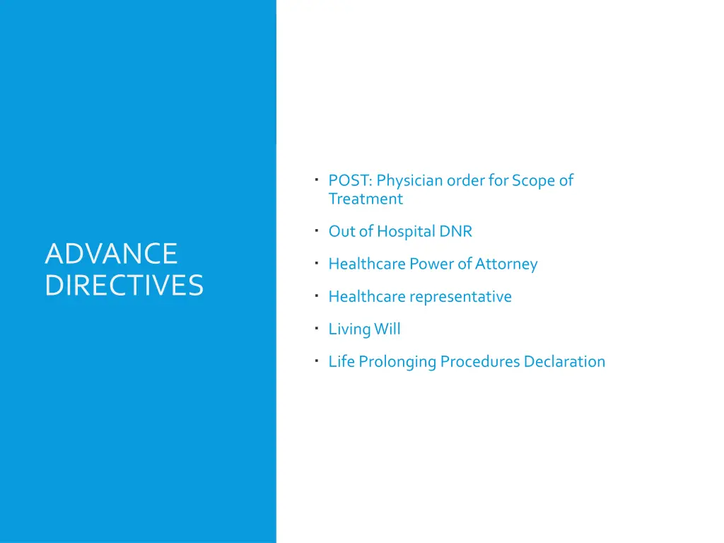 post physician order for scope of treatment