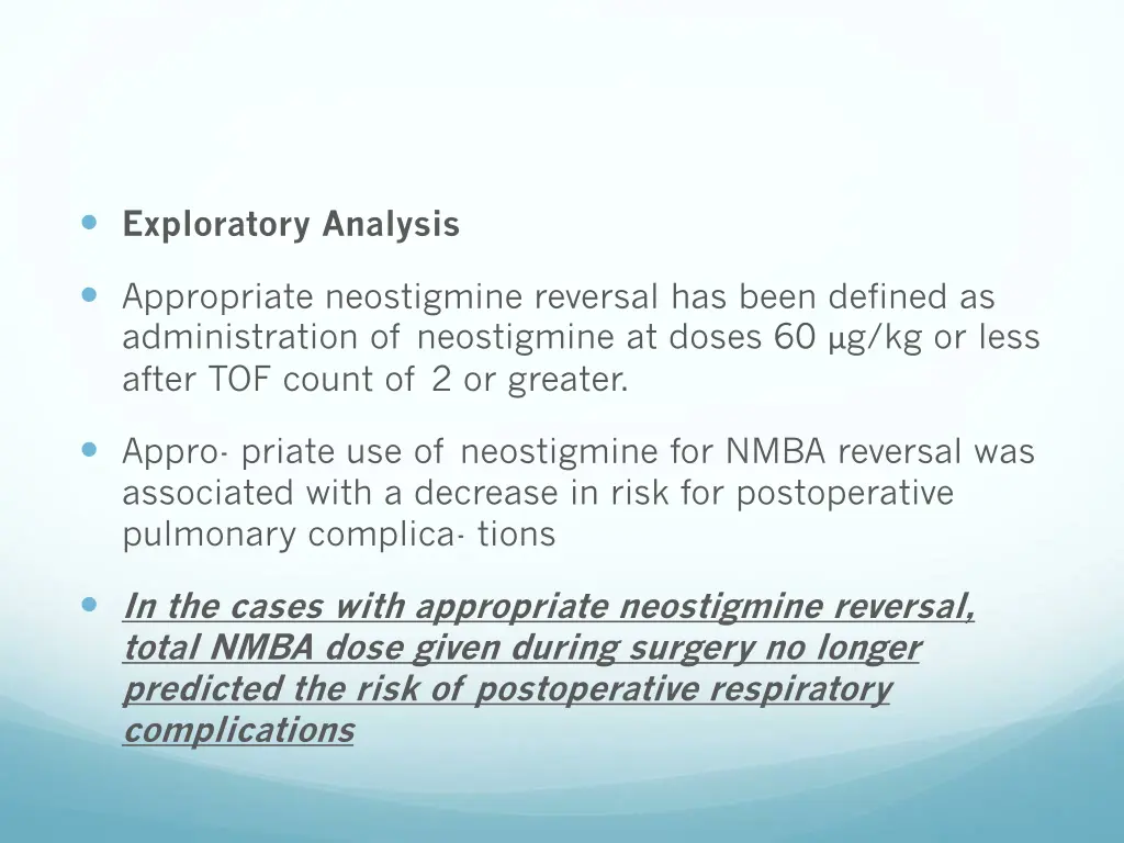 exploratory analysis