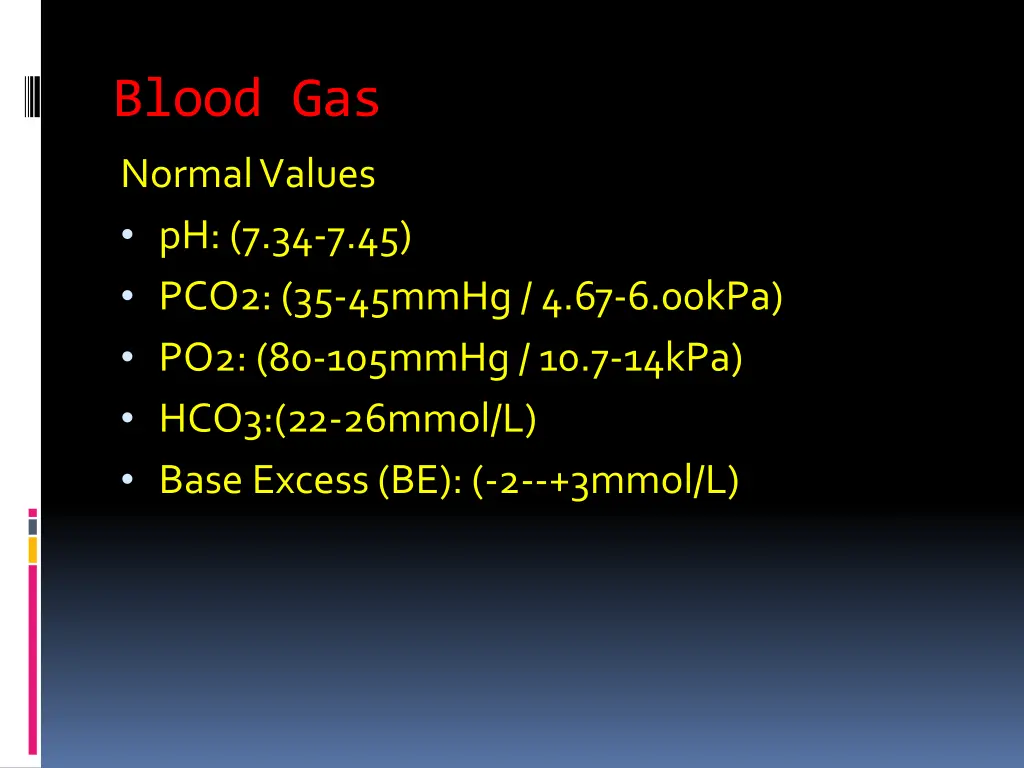 blood gas