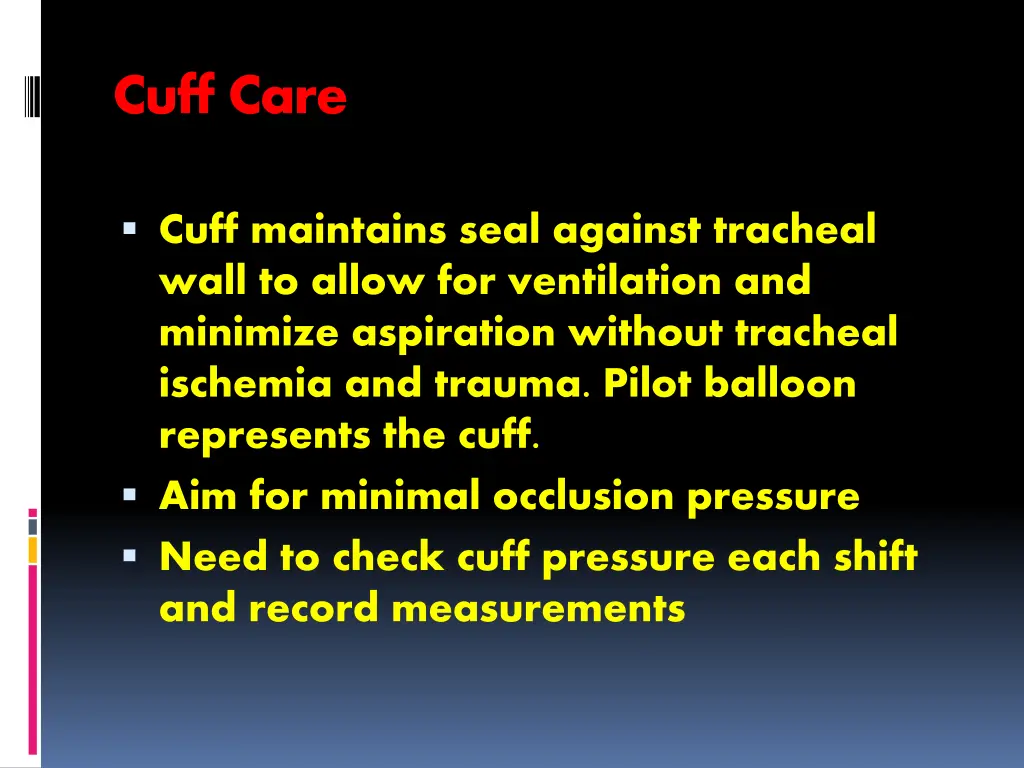 cuff care