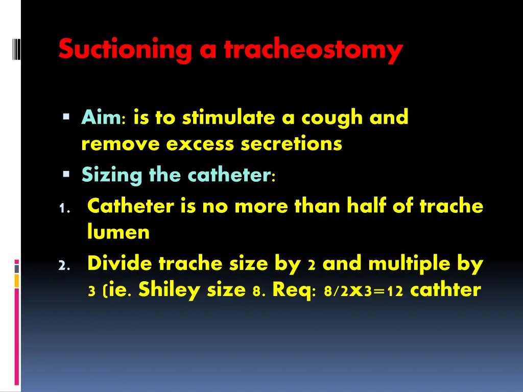 suctioning a tracheostomy