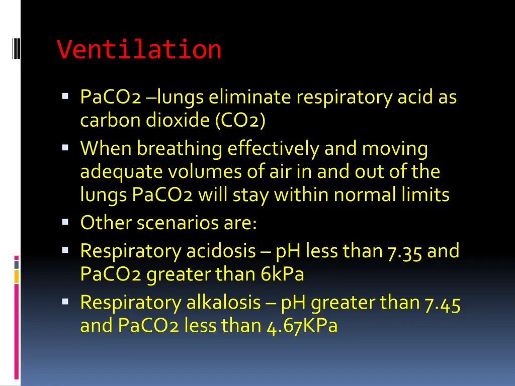 ventilation