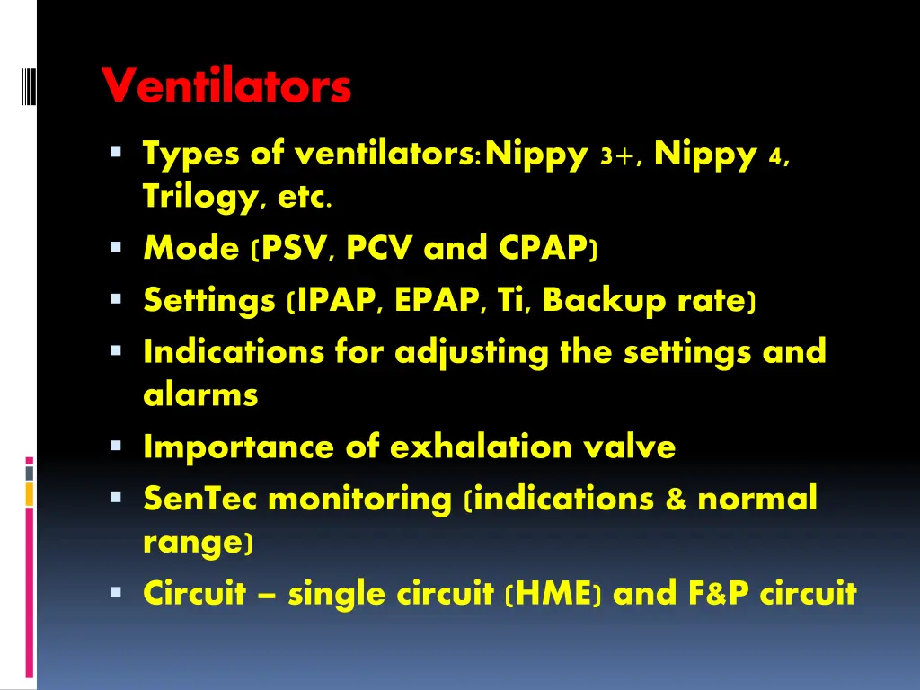 ventilators