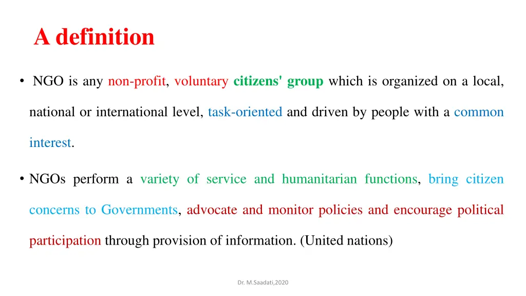 a definition