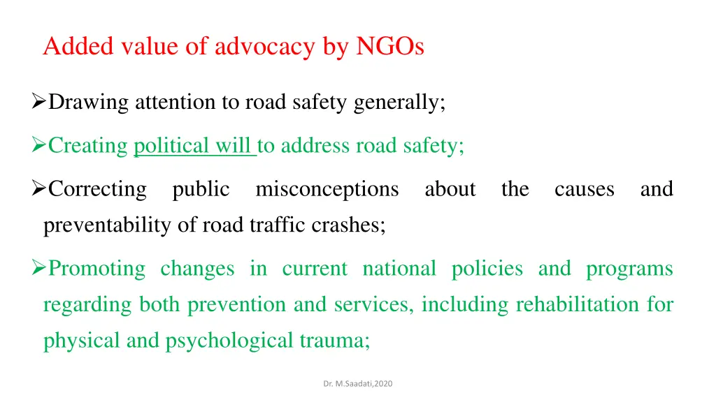 added value of advocacy by ngos