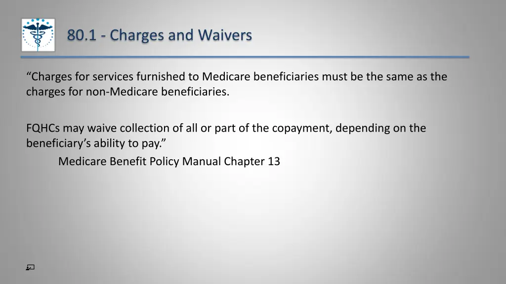 80 1 charges and waivers