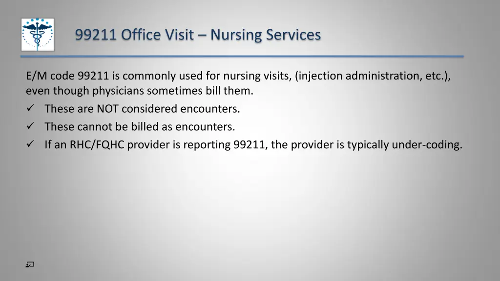 99211 office visit nursing services