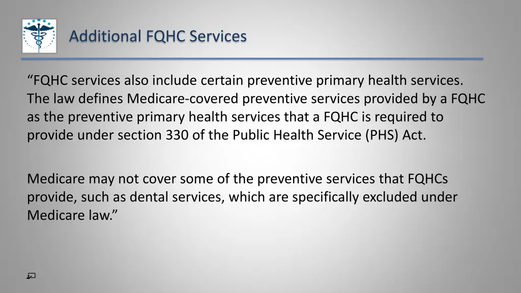 additional fqhc services