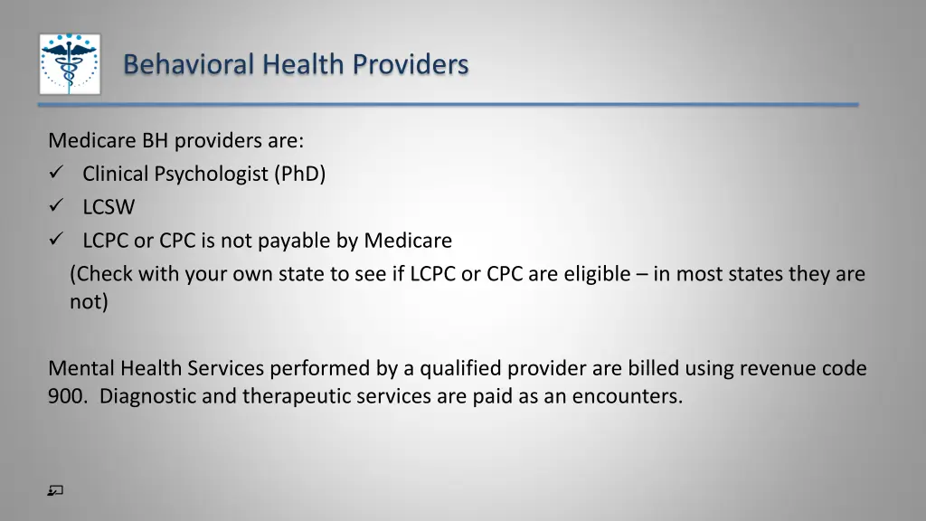 behavioral health providers