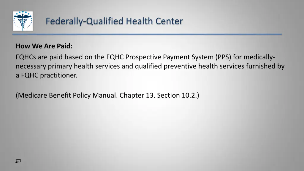 federally qualified health center 1