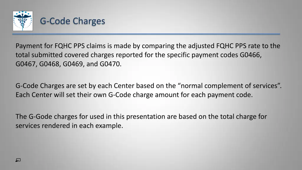 g code charges